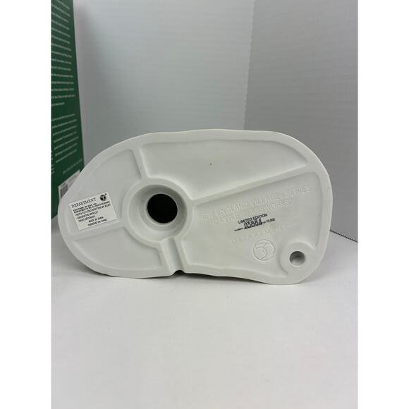 Department 56 New England Village Castle Glassworks Lighted Building with Box - Picture 8 of 9